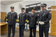 Four Officers Together at the Ceremony