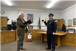 Officiant Swearing in an Officer 1