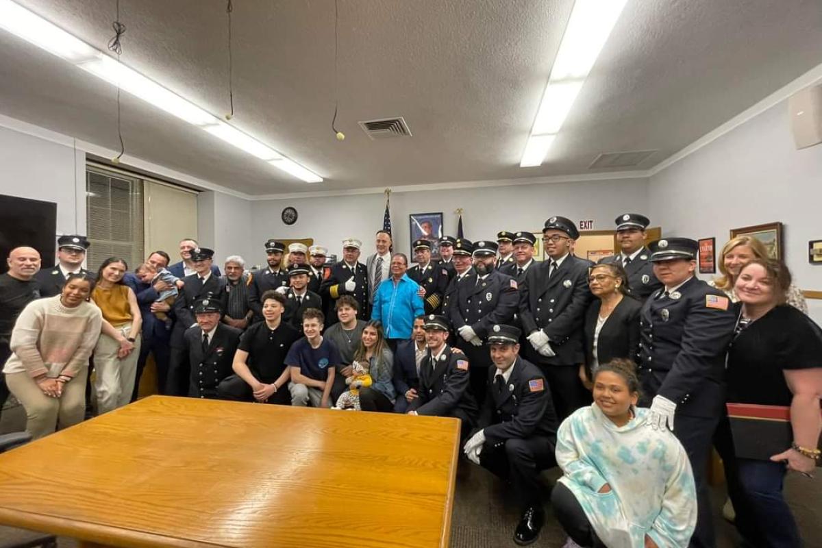 Swearing in of Fire Department Line Officers