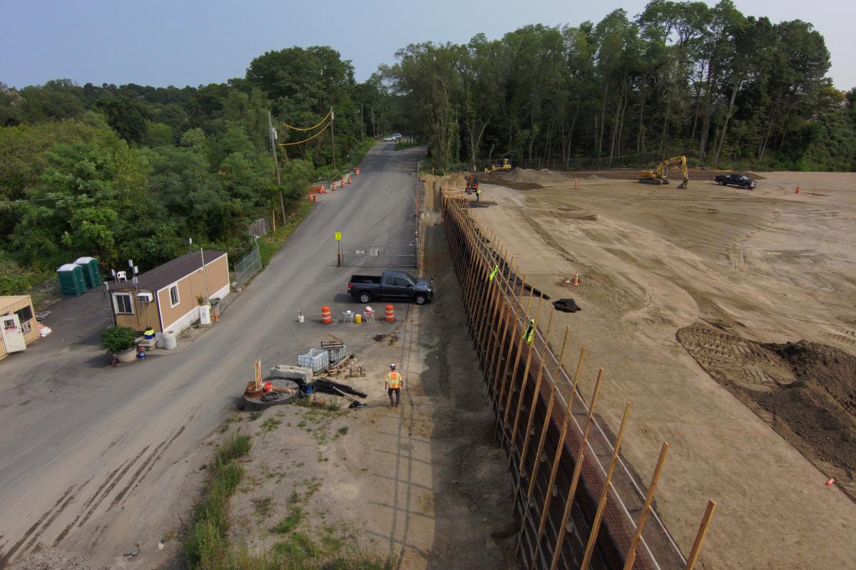 continental street wall construction 9/16/2020