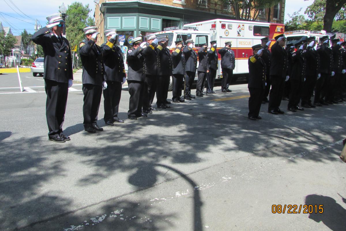 Department Officers Saluting